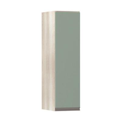 Armário Luciane 20cm 1 Porta Luci Legno Crema C/Verde Jade