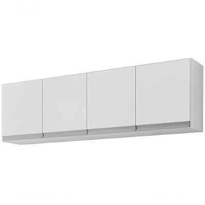 Armário Aéreo 160 Cm 4 Portas Andreia Branco Branco