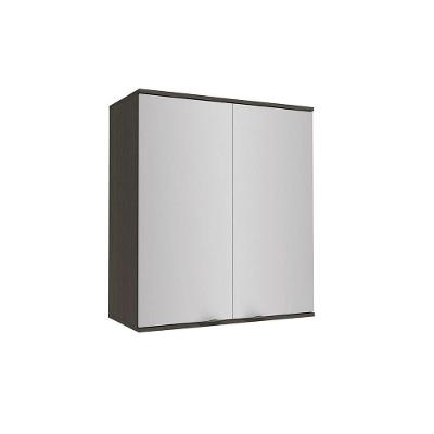 Armário Aéreo Nox 2 Portas Onix/steel 80 Cm