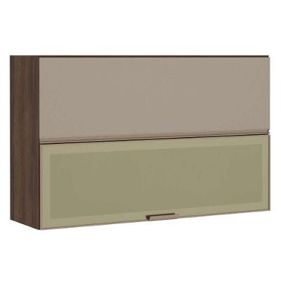 Armário Aéreo 120cm 2 Portas Bronze Dourado Com Connect