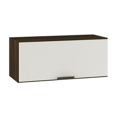 Armário Aéreo Basculante Geladeira Flair 80cm 1 Porta Poliman Móveis Nogueira Com Off White