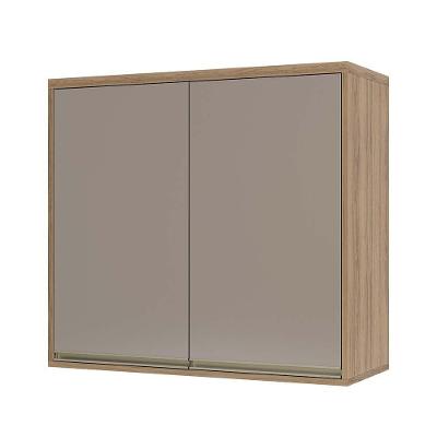 Armário Aéreo 80cm 2 Portas 1 Prateleira Mel Vanilla