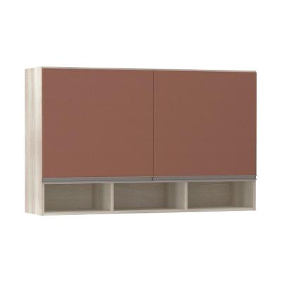 Armário 120cm 2 Portas C/Nicho Luci Legno Crema C/Gaia