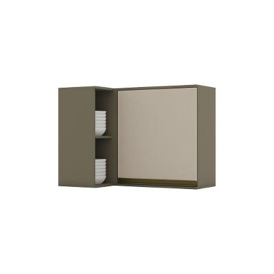 Armário Aéreo 1 Porta Connect Henn Duna Com Cristal