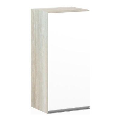 Armário Aéreo 35cm 1 Porta Lis Legno Crema C/Branco