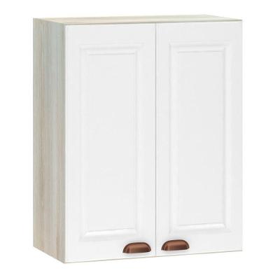 Armário Aéreo 60 Cm 2 Portas Legno Crema Com Branco Pet