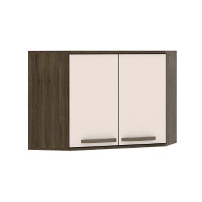Armário Aéreo Canto Diagonal 74cm X 74cm 2 Portas