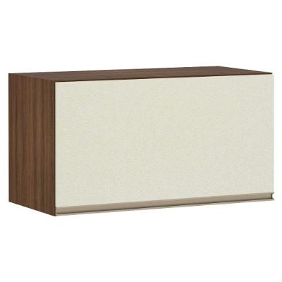 Armário Para Cozinha 70 Cm 1 Porta Dourado Com Kashmir