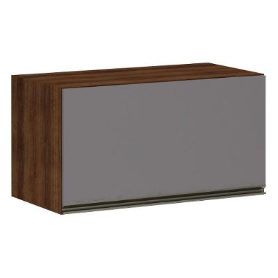Armário Para Cozinha 70 Cm 1 Porta Dourado Com Cinza Puro
