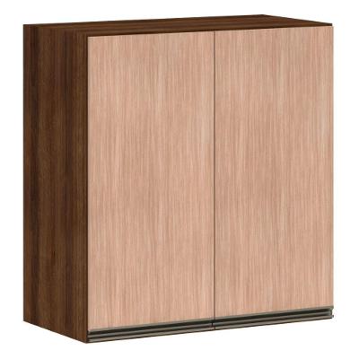 Armário Para Cozinha 70 Cm 2 Portas Dourado Com Cumaru