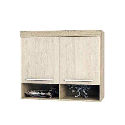 Ponte Modulada Aérea Solteiro 2 Portas 97cm Avelã C/ ártico