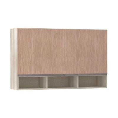 Armário 120cm 2 Portas C/Nicho Luci Legno Crema C/Cumaru
