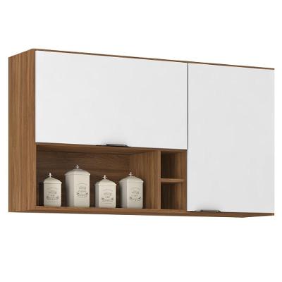 Armário Aéreo Nicho 2 Portas 120cm Amêndola Touch Branco