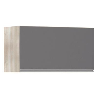 Armário Basculante 70cm 1 Porta Lis Legno Crema C/Cinza