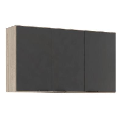 Armário Aéreo 3 Portas 120cmFirenze Touch Grafito 94331
