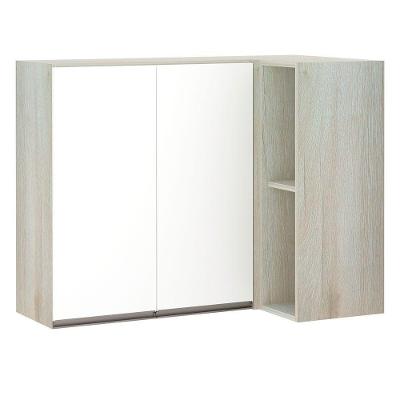 Armário Canto Reto Conjugado 2 Portas C/Nicho Legno Crema
