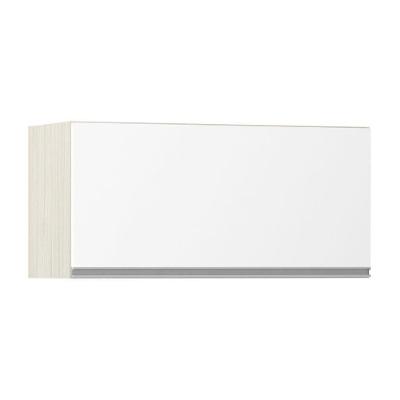 Armário Basculante 80cm 1 Porta Lis Legno Crema C/Branco