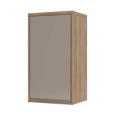 Armário Aéreo 40cm 1 Porta 1 Prateleira Mel Vanilla C/Graf