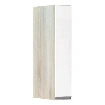 Armário Para Cozinha 15cm 1 Porta Lis Legno Crema C/Branco