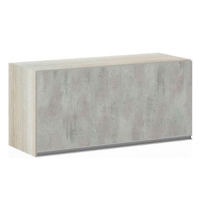 Armário Basculante 80cm 1 Porta Lis Legno Crema C/Concreto