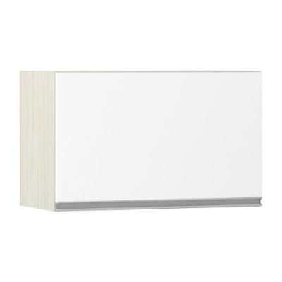 Armário Basculante 60cm 1 Porta Lis Legno Crema C/Branco