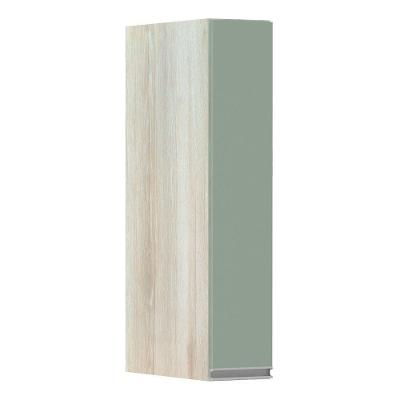Armário Para Cozinha 15cm 1 Porta Lis Legno Crema C/Verde