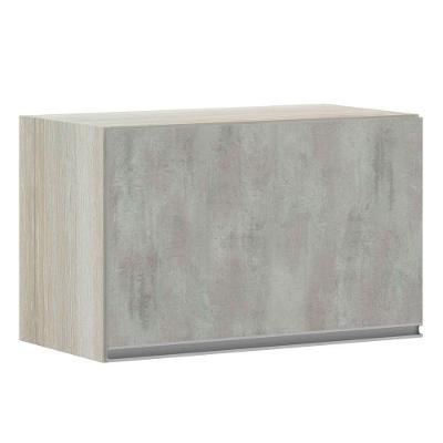 Armário Basculante 60cm 1 Porta Lis Legno Crema C/Concreto