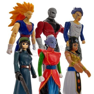 Kit 6 Bonecos Dragon Ball Vegetto Ssj3 Jiren Trunks