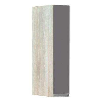 Armário Para Cozinha 15cm 1 Porta Lis Legno Crema C/Cinza