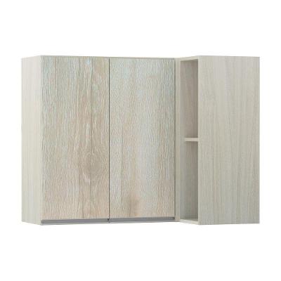 Armário Canto Reto Conjugado 2 Portas Lis Legno Crema