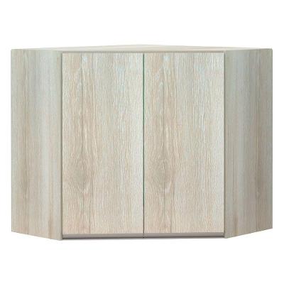 Armário Canto Diagonal Luciane 2 Portas Luci Legno Crema