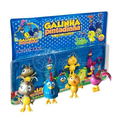 Kit 4 Bonecos Galinha Pintadinha E Sua Turma