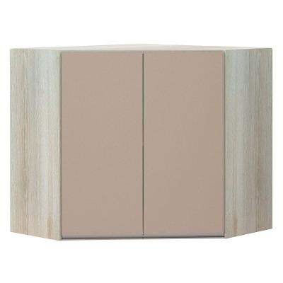 Armário Canto Diagonal 2 Portas Luci Legno Crema C/Connect