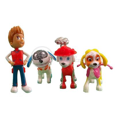 Kit 5 Bonecos Brinquedos Patrulha Canina Com 4 Skate 30