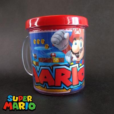 Kit Boneco Toad Cogumelo 10Cm + Caneca Super Mario 350Ml