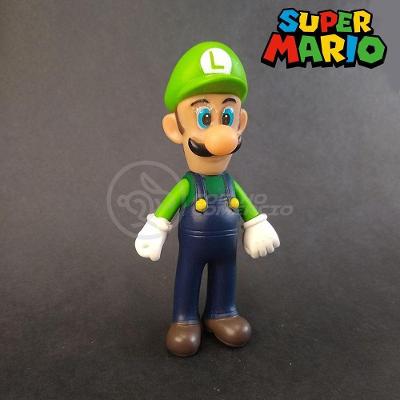 Kit Boneco Luigi Articulado Super Mario 13Cm + Caneca 350Ml