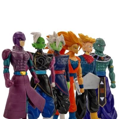 Kit 6 Bonecos Dragon Ball Super Goku Ssj3, Zamasu