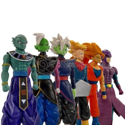 Kit 6 Bonecos Dragon Ball Super Goku Ssj3, Zamasu