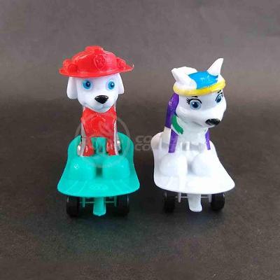 Kit 4 Bonecos Brinquedos Patrulha Canina Com Skate 8Cm