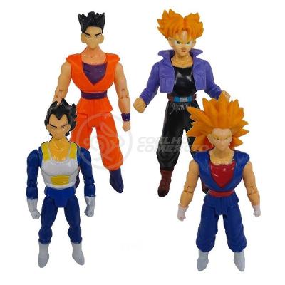 Kit 4 Bonecos Dragon Ball Super 15Cm
