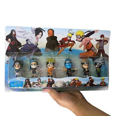 Kit 6 Bonecos Action Figure Naruto Akatsuki 6Cm
