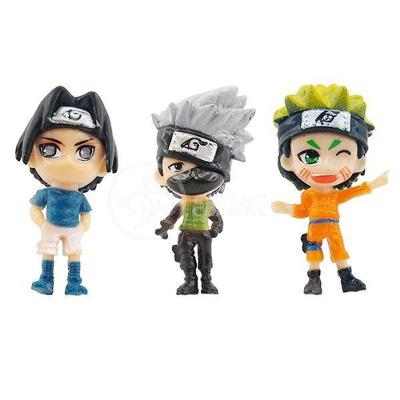 Kit 6 Bonecos Action Figure Naruto Akatsuki 6Cm