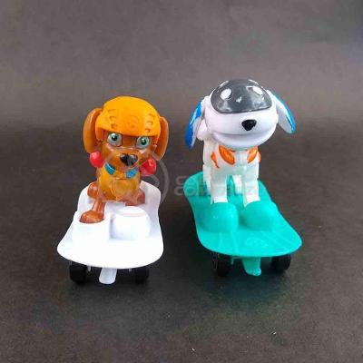 Kit 4 Bonecos Brinquedos Patrulha Canina Com Skate 8Cm