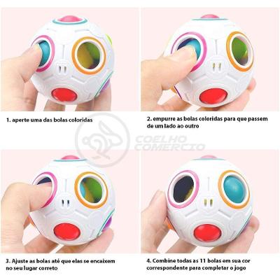 Football Fidget Cube Jogo Quebra Cabeça Infantil 12 Buracos