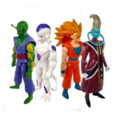 Kit 4 Bonecos Dragon Ball Super 15Cm