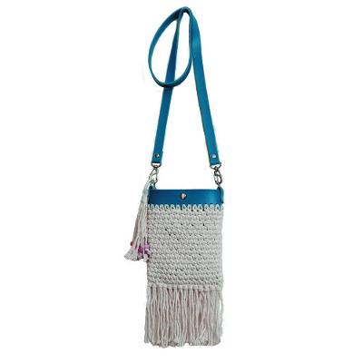 Kit Bolsa Crochê - Azul - Kits For Kids