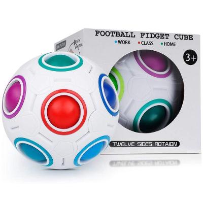 Football Fidget Cube Jogo Quebra Cabeça Infantil 12 Buracos