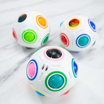 Football Fidget Cube Jogo Quebra Cabeça Infantil 12 Buracos