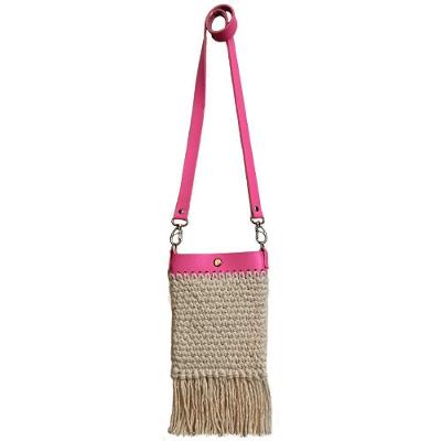 Kit Bolsa Crochê - Rosa - Kits For Kids