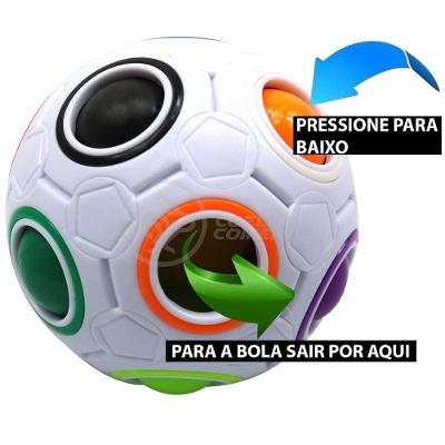 Football Fidget Cube Jogo Quebra Cabeça Infantil 12 Buracos